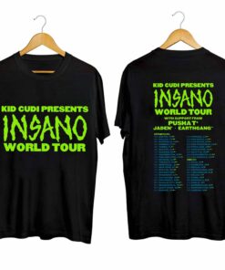 Kid Cudi 2024 tour shirt, Kid Cudi Insano World Tour 2024 Shirt, Kid Cudi 2024 Concert Shirt, Insano World Tour Shirt