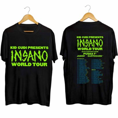 Kid Cudi 2024 tour shirt, Kid Cudi Insano World Tour 2024 Shirt, Kid Cudi 2024 Concert Shirt, Insano World Tour Shirt