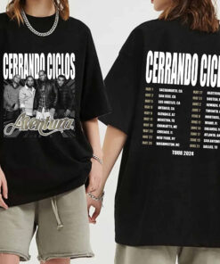 Aventura Cerrando Ciclos 2024 Tour Shirt, Aventura Band Shirt, Aventura 2024 Concert Shirt