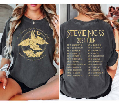 Stevie Nicks 2024 Tour Shirt, Stevie Nicks Live On Tour 2024 ,Graphic Stevie Nicks Shirt