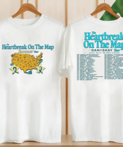 Dan And Shay Tour 2024 Shirt, Dan And Shay Heartbreak On The Map 2024 Shirt, Dan + Shay Band Merch tee