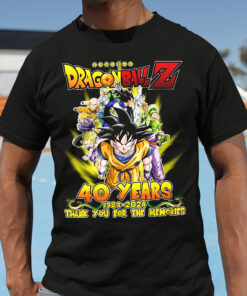 Akira Toriyama dragon ball RIP Shirt, Akira Toriyama RIP shirt, 40 Years 1984 – 2024 Thank You For The Memories Shirt, 40 years anime Tshirt