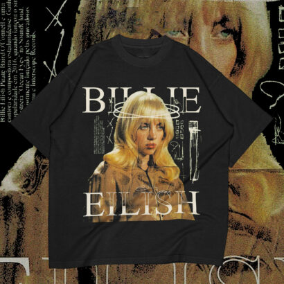 Billie Eilish Black T Shirt, Billie Eilish Merch Homage Tshirt, Billie Eilish tee