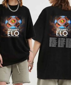 Jeff Lynne's ELO - The Over and Out Tour 2024 Shirt, Jeff Lynne's ELO Band Shirt, Electric Light Orchestra 2024 Shirt