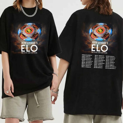 Jeff Lynne's ELO - The Over and Out Tour 2024 Shirt, Jeff Lynne's ELO Band Shirt, Electric Light Orchestra 2024 Shirt