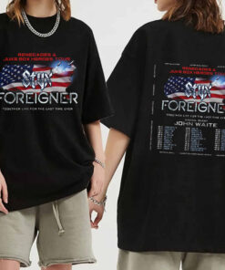 Styx and Foreigner Summer 2024 Tour Shirt, Styx and Foreigner Band Shirt, Summer 2024 Concert Shirt