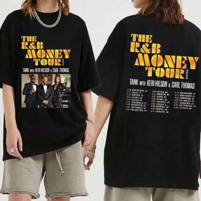 Tank with Keri Hilson and Carl Thomas - The R&B Money Tour 2024 Shirt, Tank with Keri Hilson and Carl Thomas Shirt, RnB Money 2024 Tour