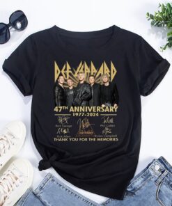 Def Leppard 47th Anniversary T-Shirt, Def Leppard Band Shirt, Def Leppard 90s Vintage Shirt, Def Leppard Rock Music, Def Leppard Tour 2024