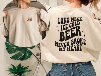 Luke Combs Beer Never Broke My Heart Crewneck, Luke Combs 2024 Merch