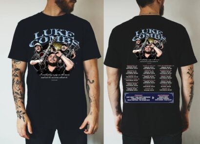 Luke Combs 2024 Tour Growing Up and Getting Old Unisex T-Shirt, Luke Combs Merch, Cowboy Combs, Luke Combs Fan Gift