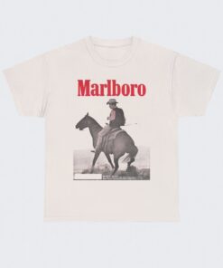 Vintage Marlboro Cowboy Wild West Shirt, Marlboro Shirt, Cowboy Rodeo Tshirt