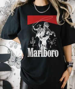 Vintage Marlboro Cowboy Wild West Shirt, Country Music Shirt, Cowboy Rodeo Tshirt, Cowboy Killer Shirt, Boho Shirt, Country Music Tee Gift