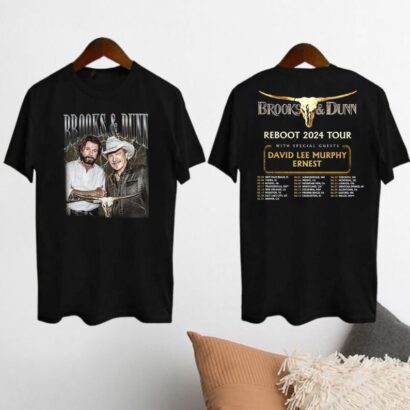 Brooks And Dunn Vintage Shirt, Brooks and Dunn The Reboot 2024 Tour Shirt, Brooks & Dunn Merch