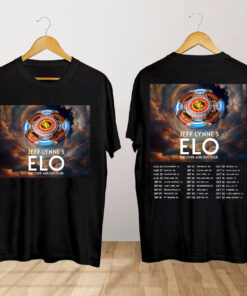 Jeff Lynne's ELO The Over and Out Tour T Shirt, Jeff Lynne's ELO Shirt, The Over and Out Tour Shirt