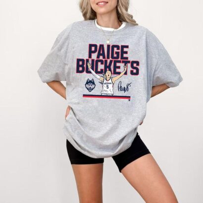 Paige Bueckers Buckets T-shirt, Basketball Player Slam Dunk Bootleg Vintage Graphic Tee, Paige Bueckers Shirt