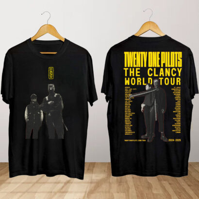 Twenty One Pilots The Clancy World Tour 2024 T Shirt, Twenty One Pilots Shirt, The Clancy World Tour 2024 Shirt