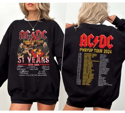 Acdc tour 2024 Shirt, Acdc band, Acdc tour 2024 Sweatshirt