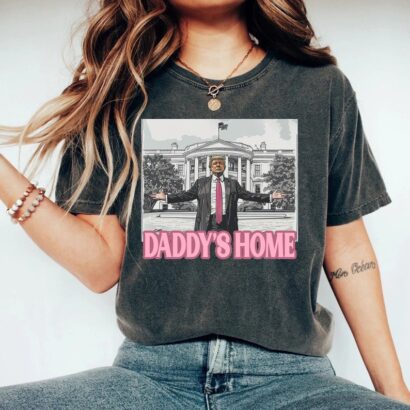 Daddy's Home Sweater, Trump 2024 Sweatshirt, Funny Trump Sweatshirt, President 2024 Hoodie