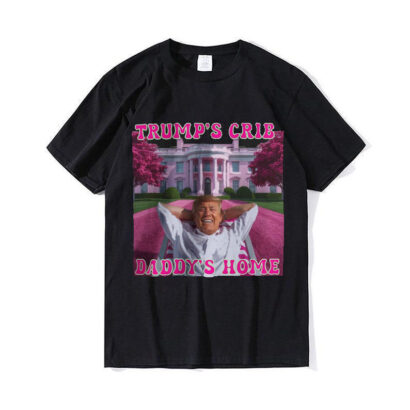 Daddy's Home shirt, Trump's Crib Shirt, Trump 2024 Shirt, Republican Gift, Funny Trump Pink Hues Shirt