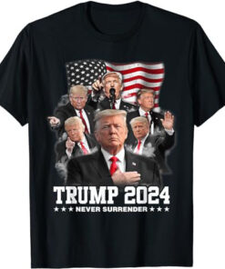 President Donald J Trump 2024 Never Surrender T-Shirt