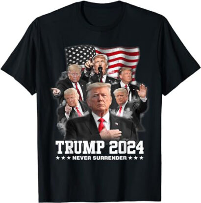 President Donald J Trump 2024 Never Surrender T-Shirt