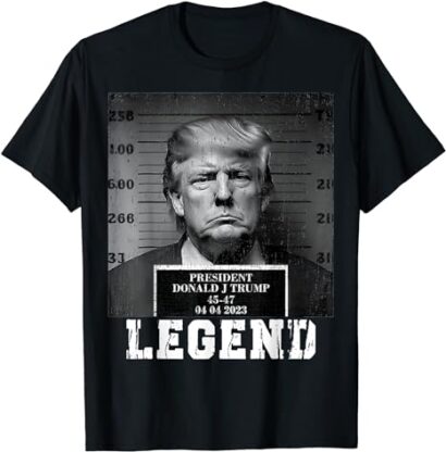 Trump 2024 Mugshot President Legend T-Shirt