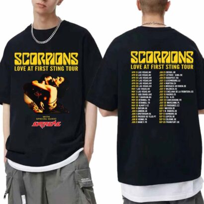 Scorpions Love At First Sting Tour 2024 Shirt, Scorpions 2024 Concert Shirt, Scorpions Rock Band Fan Shirt, Scorpions Merch