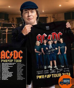 Acdc Shirt, Acdc Pwr Up Tour 2024 Shirt, Acdc Rock Band Tee, Acdc Tour Trendy Shirt, Acdc Band Merch, Acdc Band Fan Gift