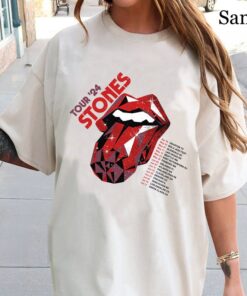 The Rolling Stones Hackney Diamonds Tour 2024 Schedule List T-Shirt,Vintage Rolling Stones 2024 Hackney Diamonds Tour Merch