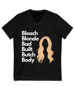 Bleach Blonde Bad Built Butch Body Wig Unisex V Neck