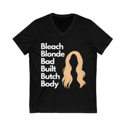 Bleach Blonde Bad Built Butch Body Wig Unisex V Neck