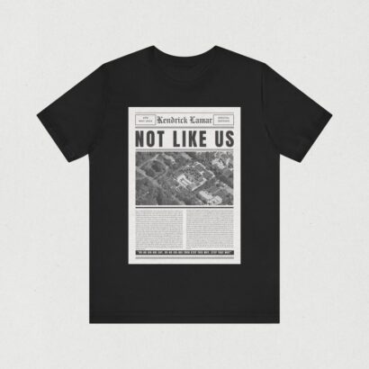 Kendrick Lamar They Not Like Us T Shirt, Vintage Newspaper Lyric, KDot, Kendrick Lamar Shirt, Euphoria, Hip Hop Merch, Vintage Rap Tee