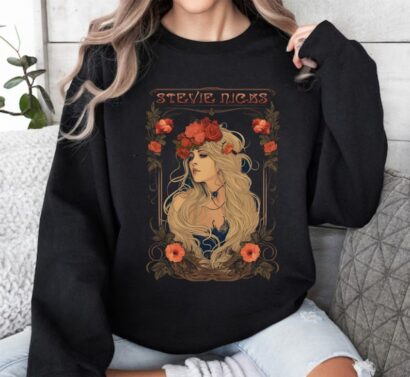 Stevie Nicks 2024 Tour Shirt, Graphic Stevie Nicks Shirt, Stevie Nicks Live On Tour 2024, Stevie Shirt Fan Gift, 90s Stevie Nicks Shirt