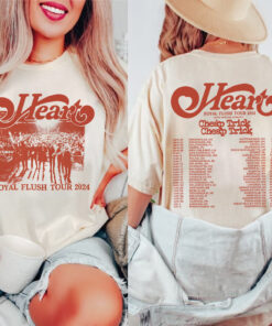 Heart 2024 Tour Shirt, Heart Band Fan Shirt, Heart 2024 Concert Shirt, Heart Rock Band Royal Flush Tour t shirt