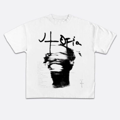 Travis Scott Utopia T-Shirt, Travis scott laflame utopia album official t-shirt, Travis scott concert bootleg tee, Graphic Unisex Tee