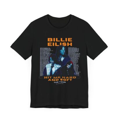 Hit Me Hard and Soft tour tee, Billie Eilish t-shirt, Hit Me Hard and Soft Billie's merch, Billie Eilish