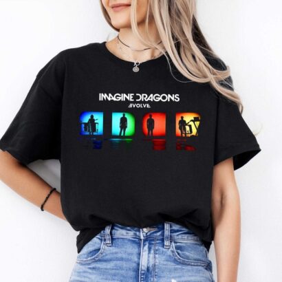 Vintage Imagine Dragons Evolve Shirt, Imagine Dragons T-Shirt, Imagine Dragons 2024 Tour Merch Shirt