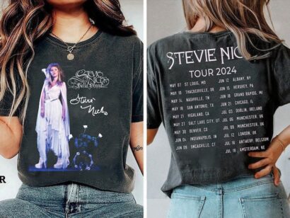 Stevie Nicks 2Side Shirt, Stevie Nicks Tour Merch, Stevie Shirt Fan Gift, Stevie Nicks On Tour Shirt, Music Tour 2024 Shirt