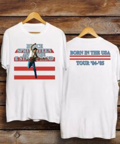 Bruce Springsteen Born In The USA World Tour 84 85 T-Shirt, Bruce Springsteen Fan Shirt, Bruce Springsteen Tour, Bruce Springsteen Music Tee