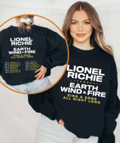 Lionel Richie Shirt, Lionel Richie and Earth Wind Fire - Sing a Song All Night Long Tour 2024 Shirt, Lionel Richie 2024 Tour Shirt