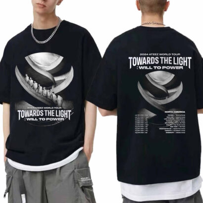 ATEEZ World Tour 2024 Towards The Light, Will To Power North America Shirt, ATEEZ Kpop Fan Shirt