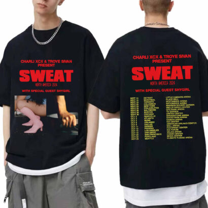 Charli XCX and Troye Sivan Sweat 2024 Tour Shirt, Charli XCX 2024 Tour Shirt, Charli XCX 2024 Shirt