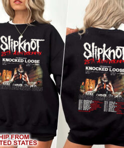 Slipknot tour 2024 shirt, 25th Anniversary Hard R0ck Shirt, Here Comes The Pain Tour Sweatshirt, SKNT Tour Tee For Fans