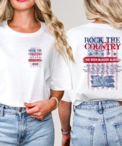 Rock the Country 2024 Concert Shirt, Jason Aldean and Kid Rock Concert Shirt