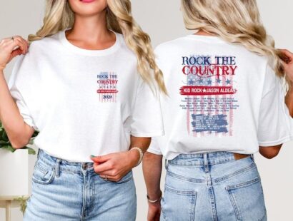 Rock the Country 2024 Concert Shirt, Jason Aldean and Kid Rock Concert Shirt