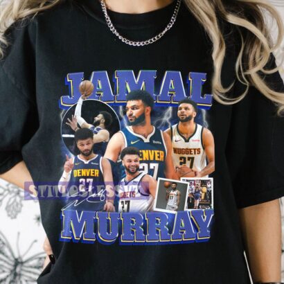 Vintage Jamal Murray Made A Shot Buzzer Beater Shirt, Great Unique Gift for Nugget Basketball Fans