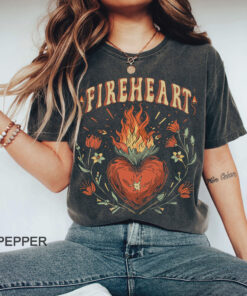 Vintage Fire-heart Shirt, To Whatever End t-shirt, SJM quotes, Throne of Glass shirt