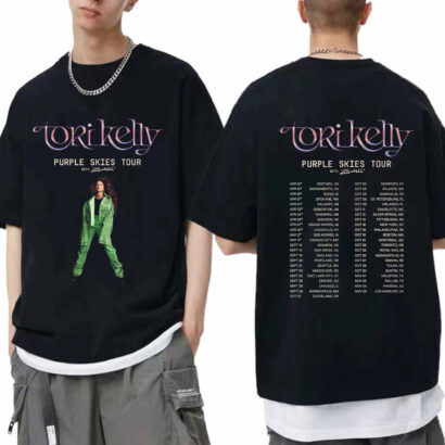 Tori Kelly Purple Skies 2024 Tour Shirt, Tori Kelly Fan Shirt, Purple Skies 2024 Concert Shirt