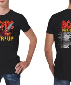 ACDC Band AC/DC Rock Music Band Pwr Up - Pwr Up Tour 2024 with Pwr Tour Dates T-Shirt