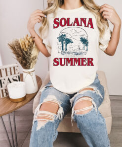 Solan Summer Shirt, Retro Solana shirt, Vintage Solana Beach Tee, California Vacation Gift, Beach Bum TShirt, 2024 Vacation Trip